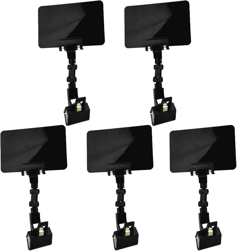 ポップクリップ ボード付 5個セット ブラック (ブラック)