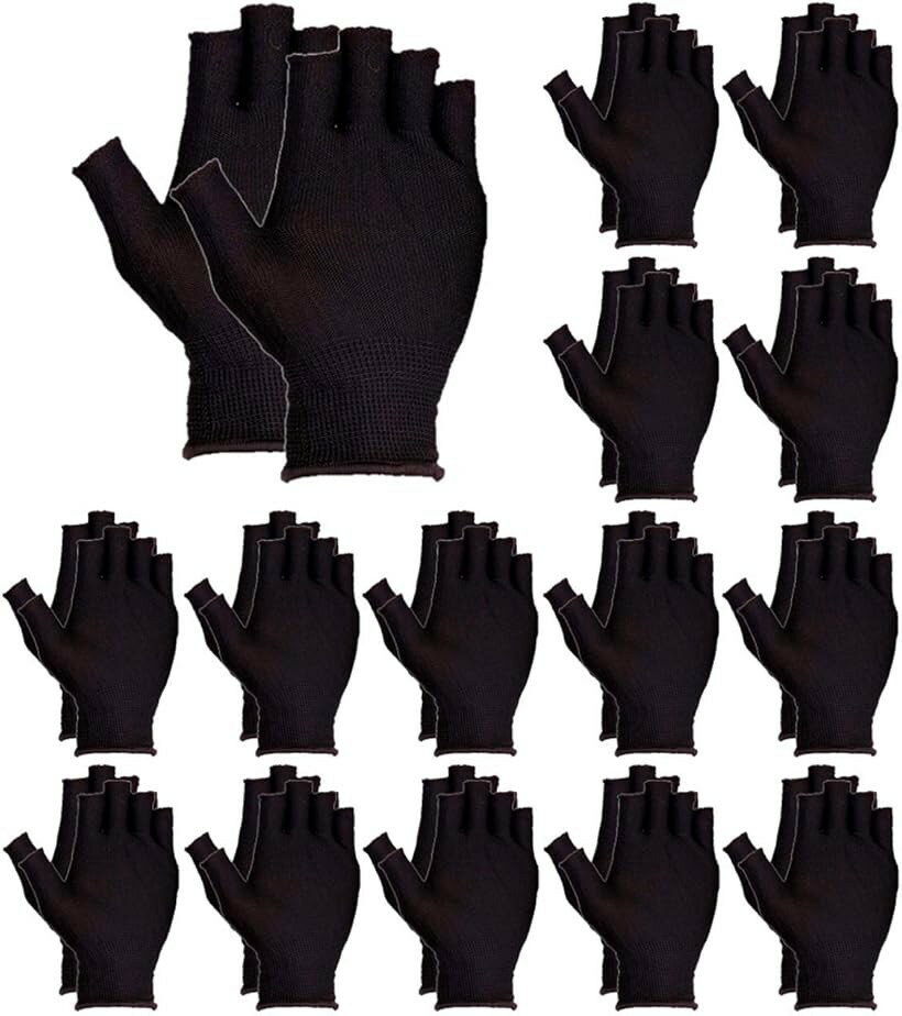 ナンバーナインnumbernine黒ブラック指なしコットン手袋グローブ指抜き 楽天市場】指なし手袋作業用の通販