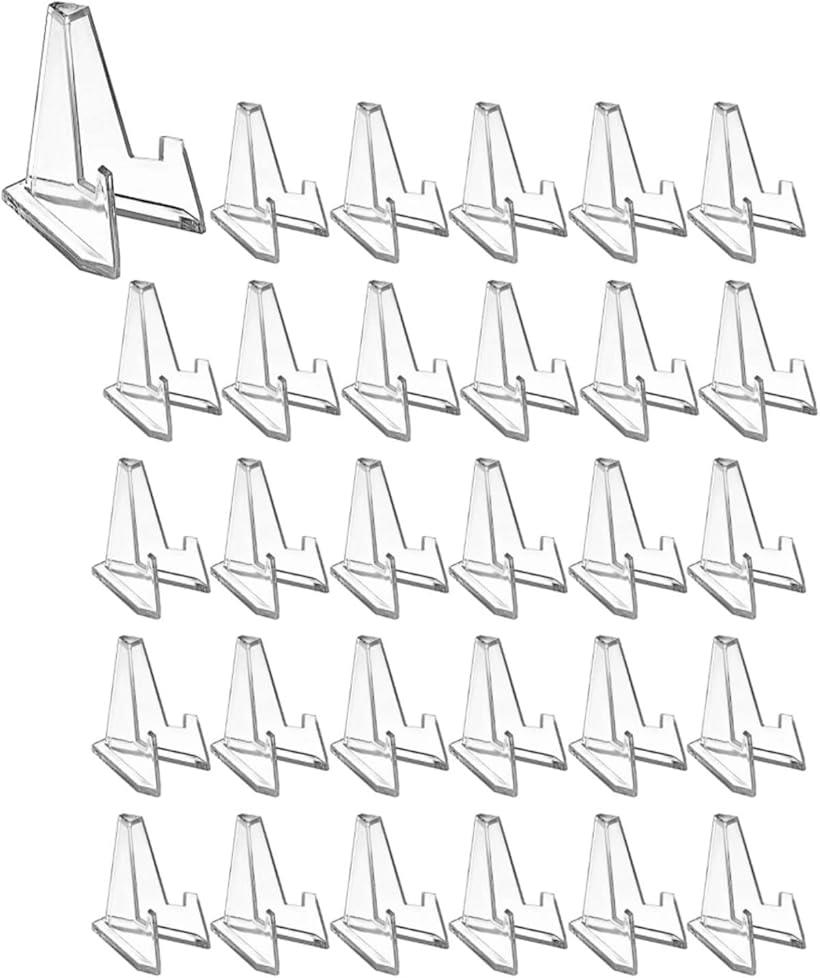 コイン メダル ディスプレイスタンド 30個セット 缶バッジ 台座 コレクションラック CD 展示台 中サイズ