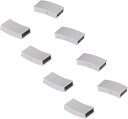 約10セット 22x11x5mm 304ステンレススチール磁気クラスプ 長方形(ステンレススチール色#3, 22mmx11mmx5mm&穴径:3x10m)