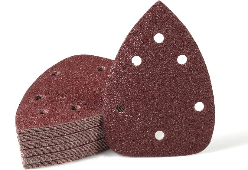 30個 マウスディテールサンダー サンドペーパー 6穴 40グリットフック ループディテールサンドペーパー..