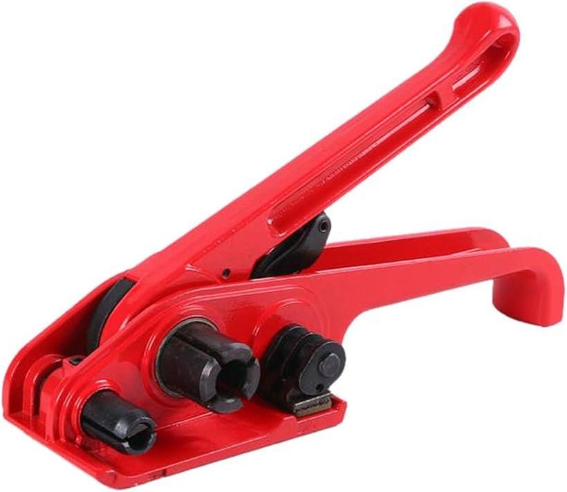 梱包機 手動 梱包機械 バンド結束機 ppバンド 引締機 電源不要 カッター搭載 ハサミ不要 レッド