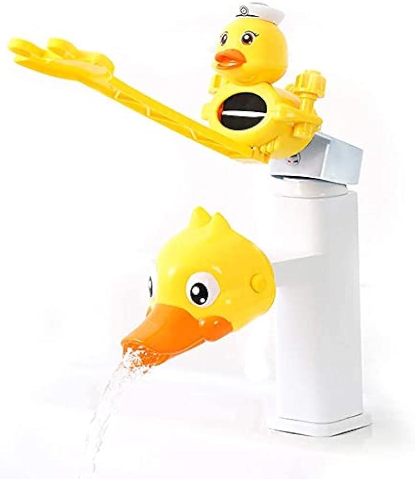 蛇口 生き物雑貨 ハンドル延長 ウォーターガイド 手洗いサポート 洗面台グッズ 子供 アヒル+アヒル