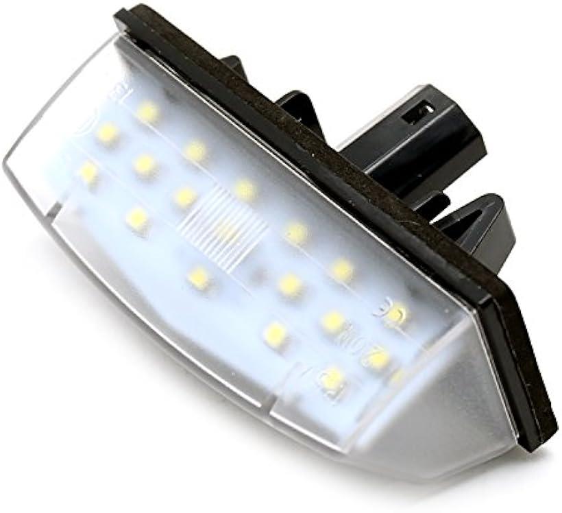プリウス LED ナンバー灯 NHW20 ZVW30 PHV ZVW35 プリウスα ZVW4 レクサス CT200H ZWA10 ライセンスランプ prius nkr1005(ホワイト)