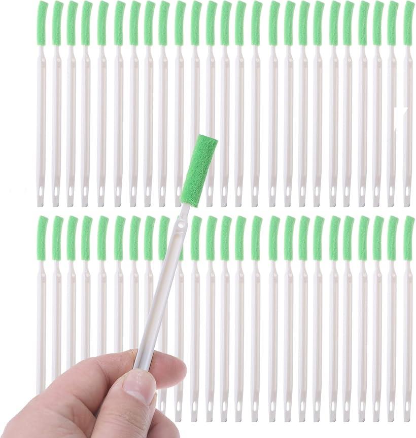 隙間ブラシ 50本 エアコン 掃除 スプレー すきまブラシ ロング 極細 使い捨て 長い 掃除ブラシ 水筒