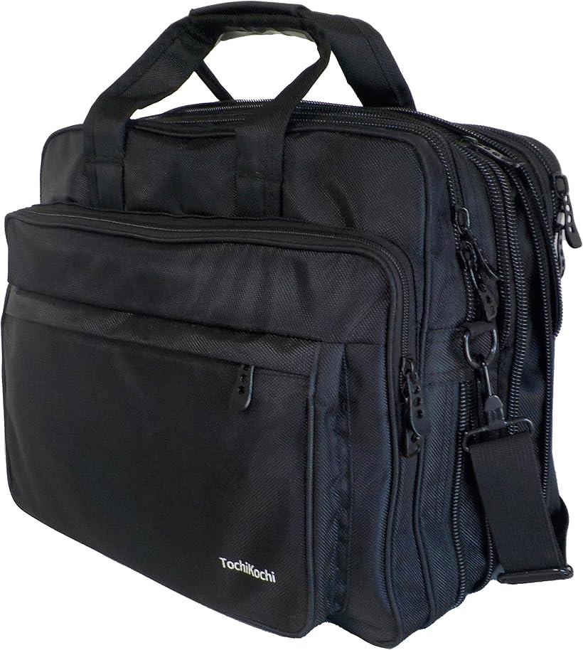 ビジネスバッグ ショルダーバッグ メンズ 収納バツグンの大容量2WAY PCバッグ 旅行バッグ 肩掛けバッグ カバン 鞄 (ブラック)