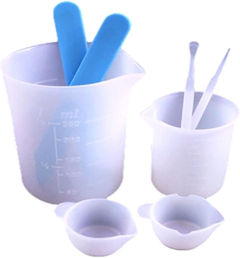 レジン道具セット 計量カップ モールド シリコン 調色パレット 8点セット