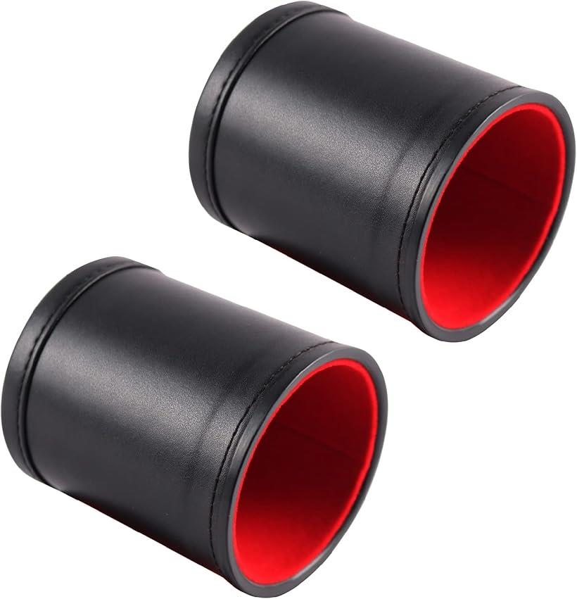 ダイススタッキング レザー カップ ＆ サイコロ 10個セット 練習用カップ 2個セット