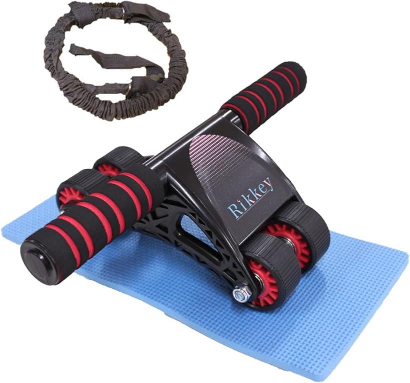 腹筋ローラー 四輪 女性 初心者 安定感のある4輪ホイール日本語説明書 改良版