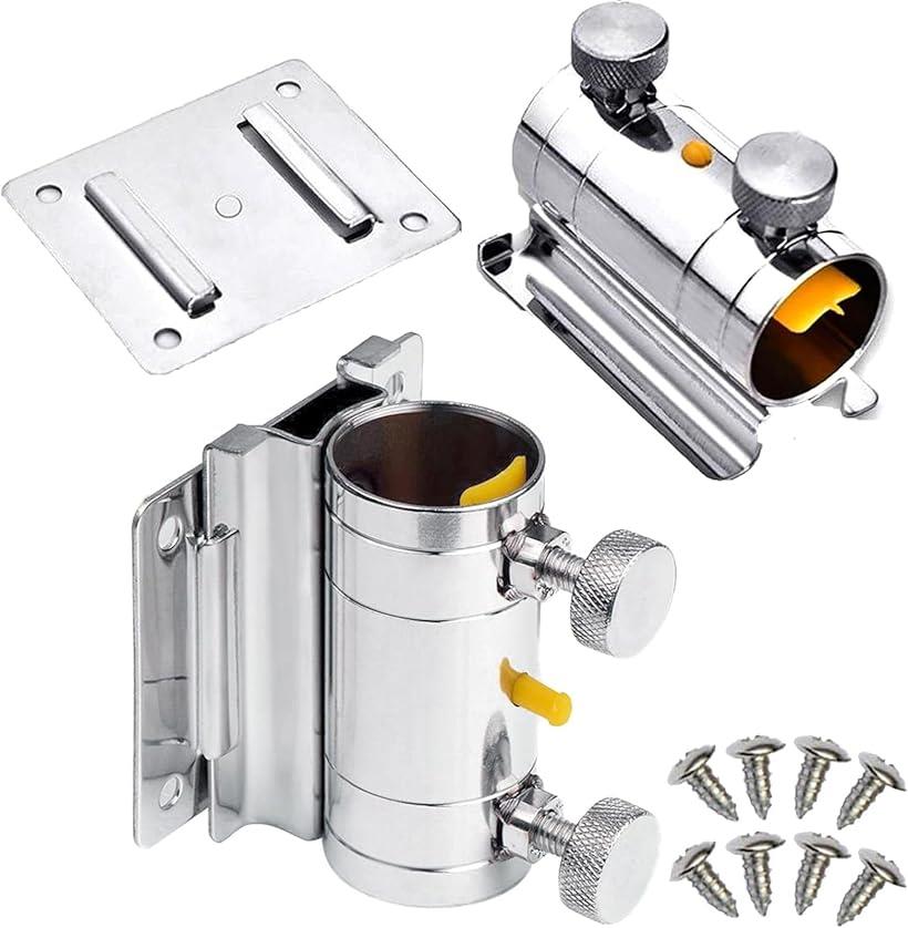 ロッドのキズ防止 パラソルホルダー 竿受け ロッドホルダー ポールホルダー パラソルスタンド ロッドスタンド(銀)