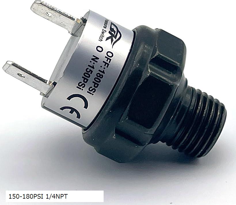 エアサス プレッシャー スイッチ ネジ エアホーン エアタンク ユニバーサル エアー ポンプ 空気圧 圧縮..