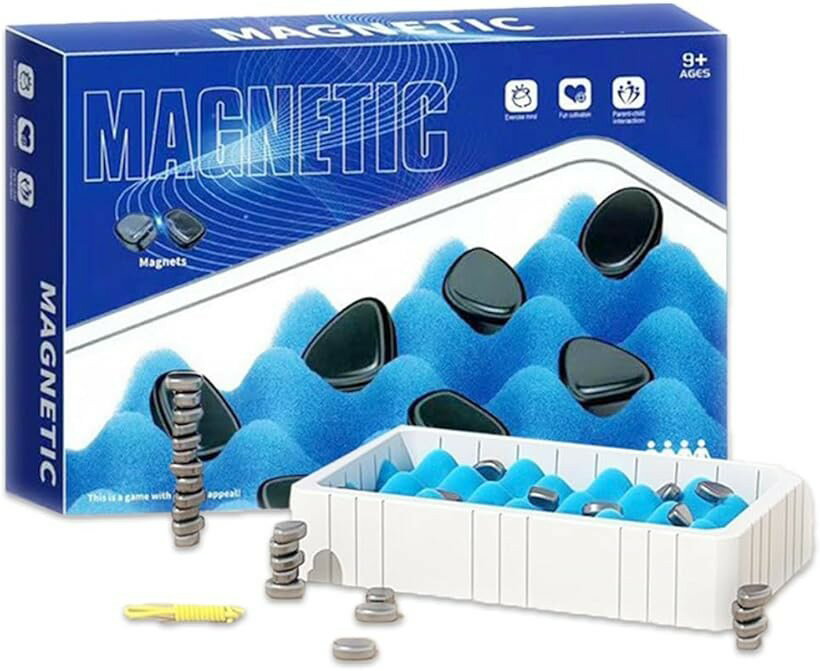 ポータブル 磁気チェス ボードゲーム マグネットゲーム 収納バッグ付き