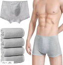 使い捨てパンツ ボクサーパンツ 男性用 個包装 入院 介護 6枚セット XXXL(グレー, 3XL)