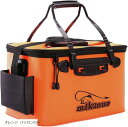 バッカン 釣り クーラーボックス バケツ アウトドア 道具 折りたたみ アジング 活かし 40cm 23l 単品 オレンジ(オレンジ)