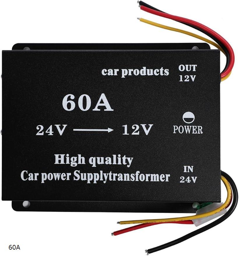 DCDCコンバーター 24V＞12V ヒューズ付 過電圧保護 大型車 トラック用(60A)