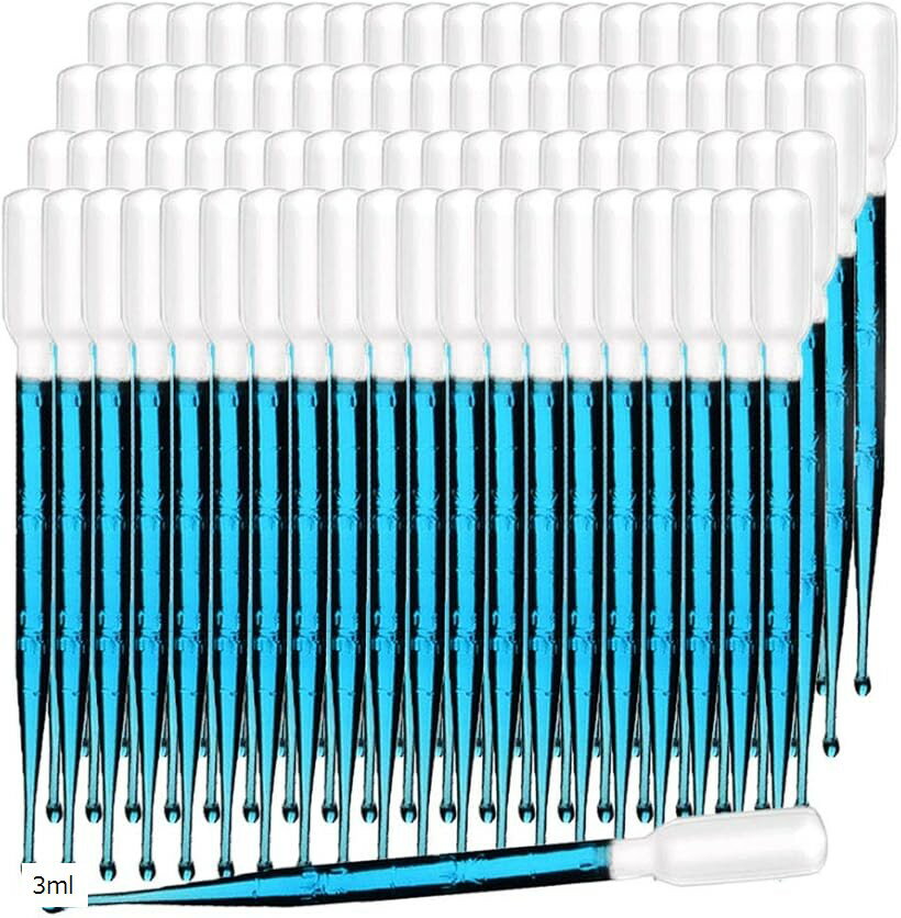 スポイト 使い捨て 200本 ピペット 目盛り付き 透明 プラスチック製 (3ml)