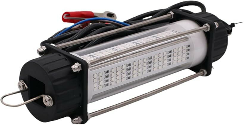 LED集魚灯 超ハイパワー 120W 水中 ライト 夜釣り 水中灯 高輝度 DC12V 白 (白)