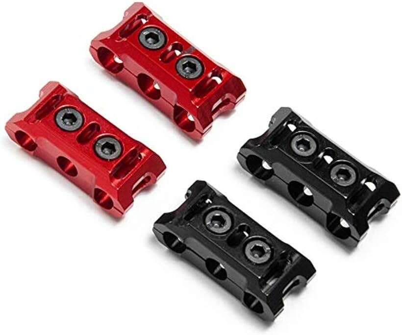 ホリックのラジコン RCカー ケーブル マネージャー クランプ ドリパケ モーター ワイヤー 固定 tt01 tt02 (ブラック1個, 10AWG)｜アングル3
