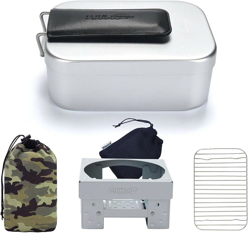 ラージメスティン アルミ飯盒 キャンプ炊飯 山飯 アウトドア 調理器具 バリ取り不要 MR-750 (5点セット)