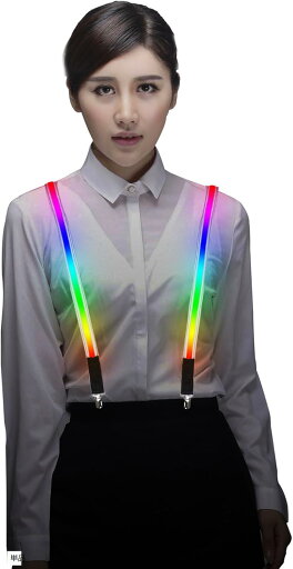 LED サスペンダー 発光 7色 Y型 パーティー ハロウィン 仮装 LED サスペンダー 発光 7色 Y型 パーティー ハロウィン 仮装