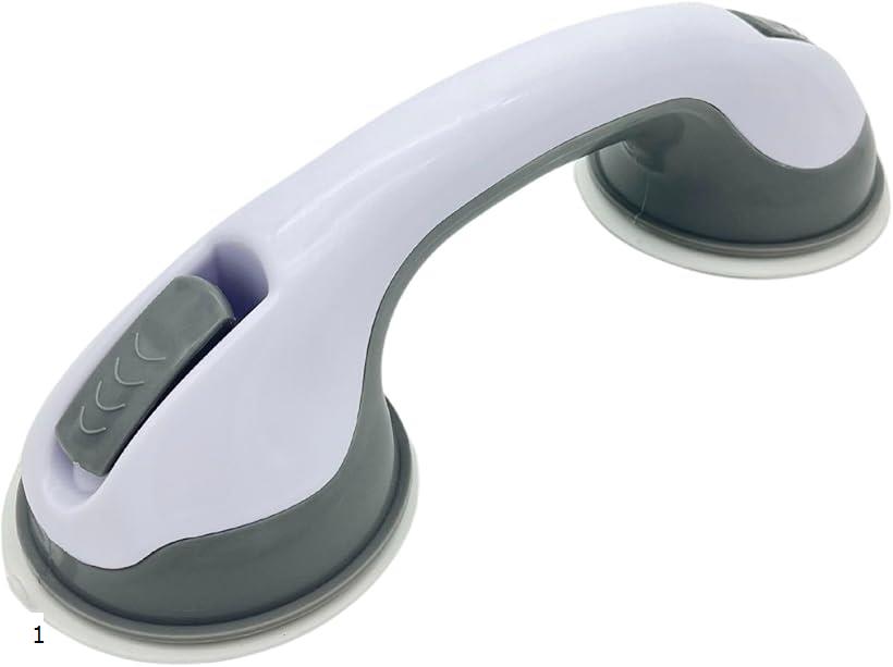 吸盤 取っ手 ドアハンドル 手すり 強力吸盤 介護 セーフティ マルチグリップ 風呂 高齢者 1個(ホワイト)