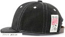 キャップ デニム ワーク フリーサイズ カジュアル 無地 調節可能 紫外線 hiphop シンプル 日除け アウトドア 旅行(ブラック, 60.0 cm)