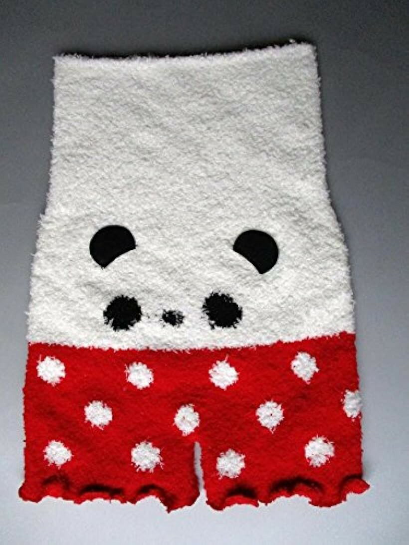 【楽天ランキング1位入賞】あったか もこもこパンツ レディース 毛糸のパンツ 2枚セット 腹巻き付き 冷え対策に ウサギ・パンダ (ウサギ・パンダ)