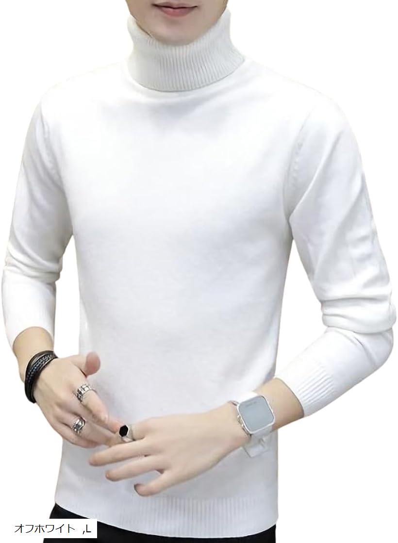 ハイネック セーター トップス タートルネック 裏起毛 ニット メンズ カワイイ モックネック 通勤 通学..