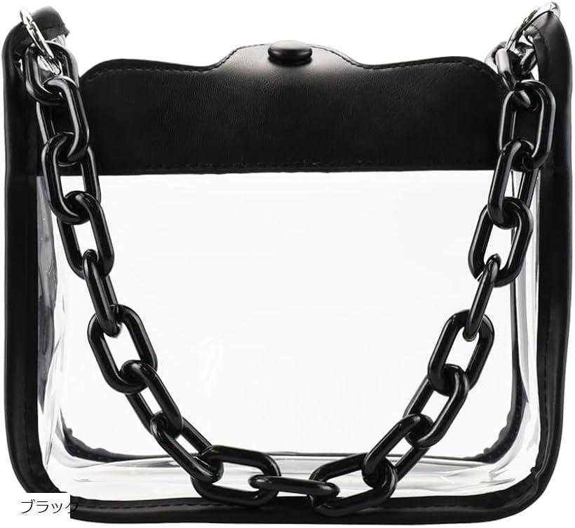 3Wayミニ痛バッグ ストラップ/チェーン付き 推し活 アピール マスコット アクスタ 缶バッジ(ブラック, ..