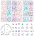 約150個セット ビーズ アクリルビーズ 8種 キラキラ 手芸ビーズ 柔らかい色 アクセサリーパーツ ブレスレット ネックレス 髪飾り スマホのストラップ ヘアゴム ハンドメイド 素材(ABカラー, 9.5~16.5x9.5~17mm)