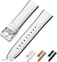 時計ベルト 時計バンド 交換 おしゃれ かわいい 本革 レディース メンズ 替えベルト 20mm ホワイト (ホワイト, 20mm)