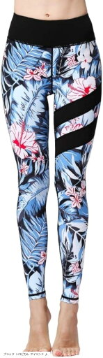 プアラニ ブルーム ヨガパンツ レディース レギンス 吸汗速乾 ストレッチ ロング丈 スポーツタイツ 花 柄パンツ ブラック トロピカル アイランド(ブラック トロピカル アイランド, L) プアラニ ブルーム ヨガパンツ レディース レギンス 吸汗速乾 ストレッチ ロング丈 スポーツタイツ 花 柄パンツ ブラック トロピカル アイランド(ブラック トロピカル アイランド, L)