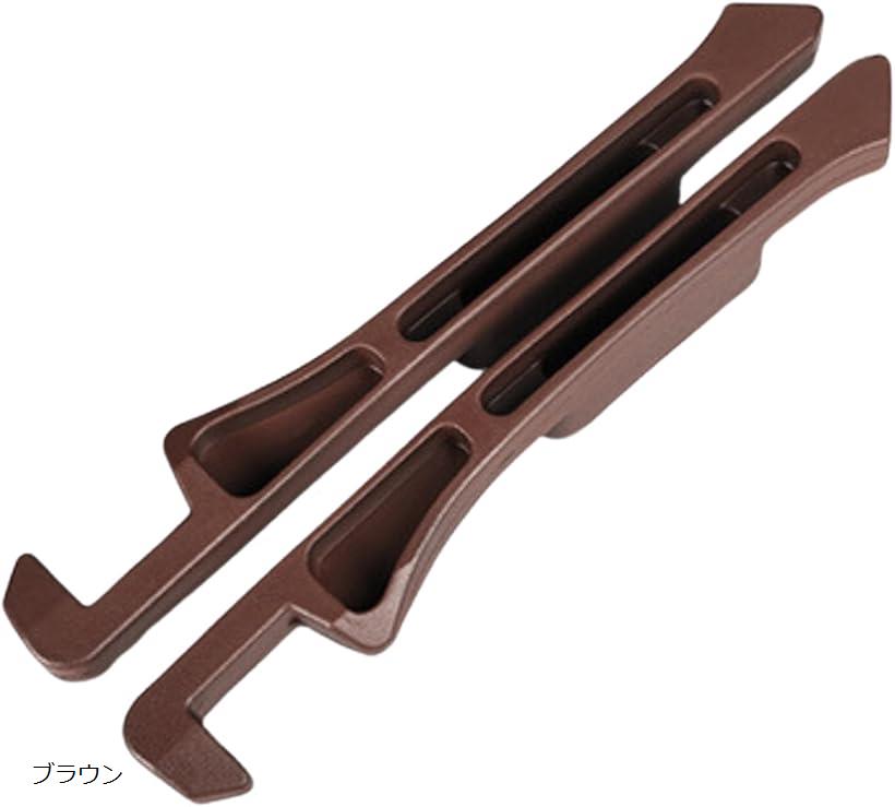 車用 隙間埋め クッション 小物入れ 付き コンソール シート サイド 落下防止 便利 グッズ 収納 スペース 2枚入り ブラウン (ブラウン, 1サイズ)