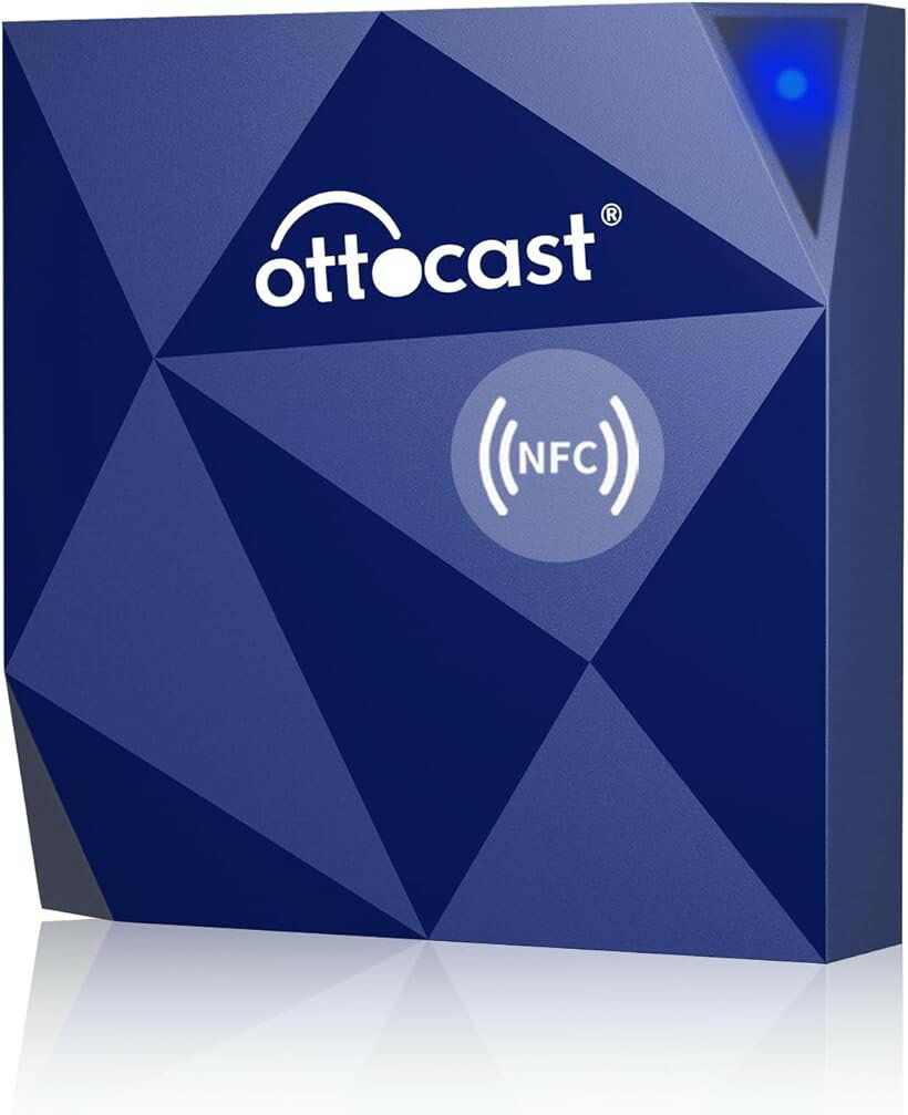 オットキャスト A2AIR NFC ワイヤレスAndroid Autoアダプター NFC対応 簡単接続 Bluetooth音楽/通話対応 プラグ＆プレイ 高速自動接続
