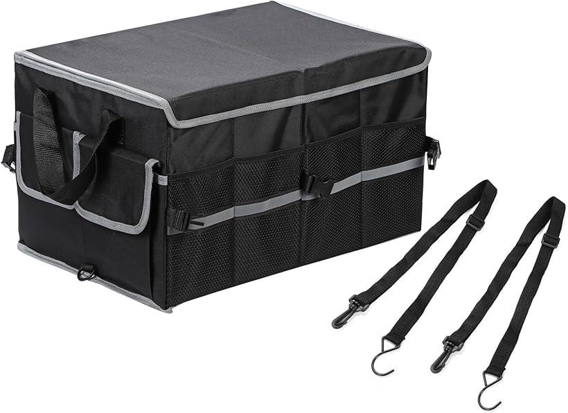 トランク 収納 ボックス 折りたたみ 仕切り 天板 固定ベルト 付属