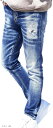 ジーパン メンズ デニムパンツ ジーンズ ダメージジーンズ メンズデニム(ネイビー, 2XL)(4)