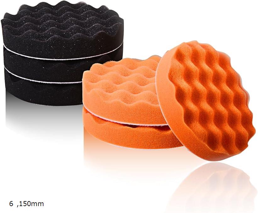 【楽天ランキング1位入賞】150mm 6個セット 愛車を傷つけない サイズ多種類有り ソフト バフ スポンジ ..