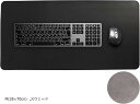 デスクマット 黒 キーボードマット マウス対応 desk mat カーボンファイバー 35x70cn(ブラック, M(35x70cn))(3)