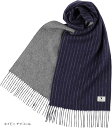 エレンシア カシミヤブレンド リバーシブル マフラー レディース メンズ UVカット98%以上 チェック 30x186cm 160g 全13色 ネイビー チャコ...