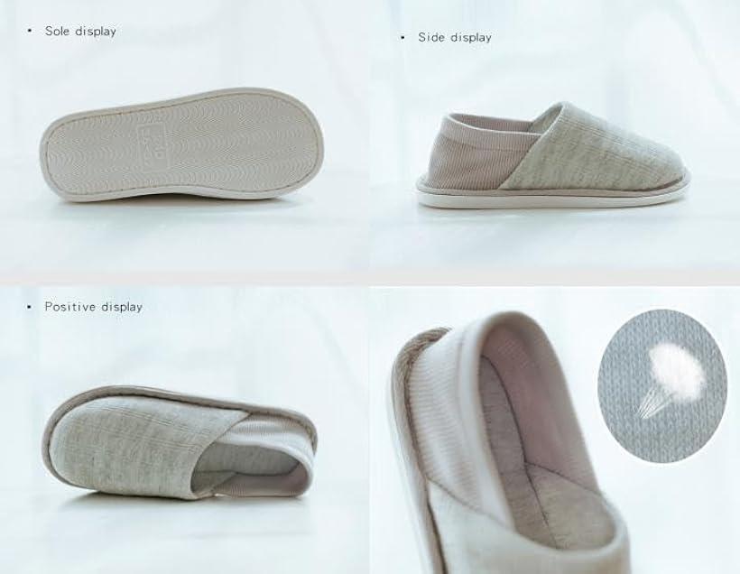 ホリックのレリカ ルームシューズ 介護 スリッパ 室内 履き かかとあり 高齢者 軽量 滑り止め 女性 用 レディース ベージュ 24.5～25.0cm (ベージュ, 24.5～25.0 cm)｜アングル3