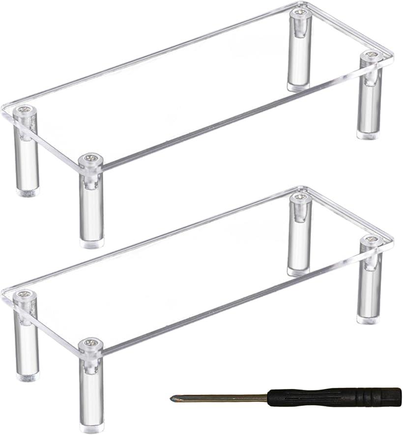 ディスプレイスタンド アクリル台 フィギュア コレクション 組み立て 展示 30cmx8cmx5cm 2個セット