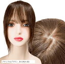 部分ウィッグ ヘアピース 分け目自由自在 総手織り ポイントピース ミセス 自然 かつら 女性 レディース 人毛100% ストレート セミロング ナチュラルウィ...