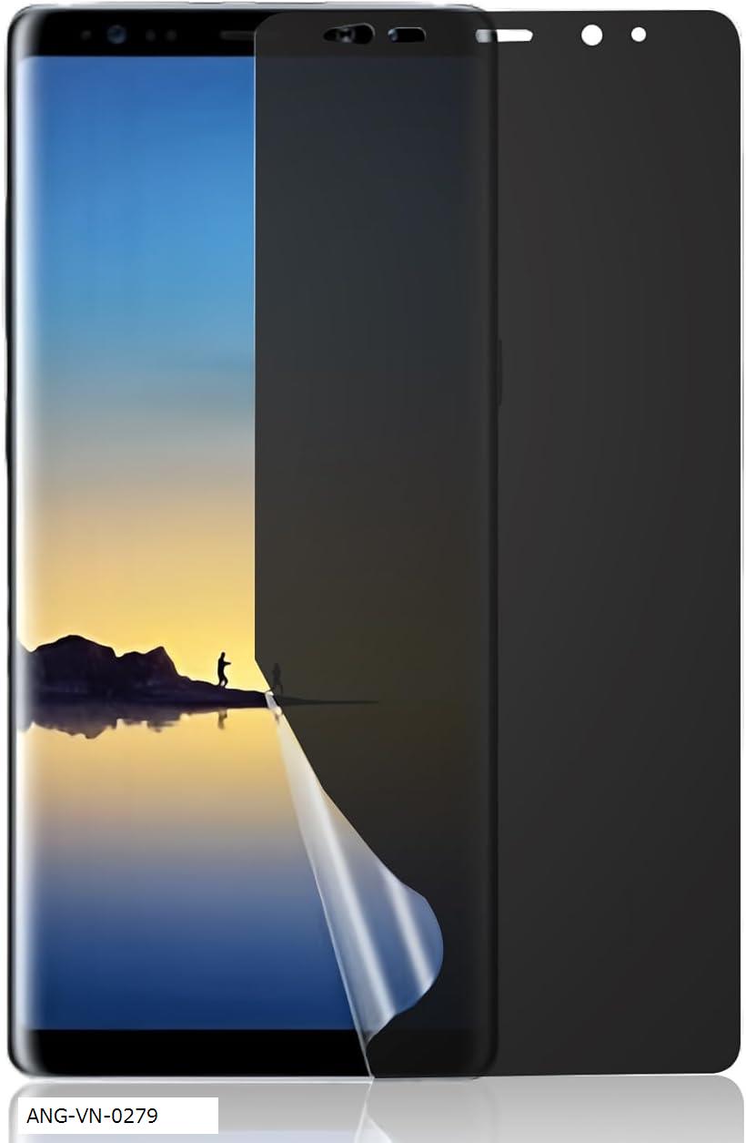 1枚セットGalaxy Note8 SCV37 SC-01K 用 覗き見防止フィルム 指紋認証対応 柔らかいTPU素材 自動修復Galaxy 3D曲面保護ガラスフィルムインストールツール付き貼り付け簡単 浮き防止 高透過率 (COL-446)