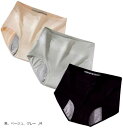 サニタリー ショーツ レディース パンツ 生理用ショーツ 深め インナー ハイウエスト ストレッチ 通気性 漏れ防止 3色3枚セット Mサイズ(黒、ベージュ、グ...