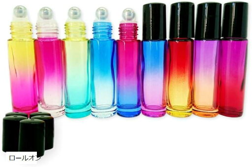 【楽天ランキング1位入賞】アロマボトル 10ml 9本セット カラフル ロール オン ガラスアロマ瓶 スチールボール瓶 オイル 用(ロールオン) 【楽天ランキング1位入賞】アロマボトル 10ml 9本セット カラフル ロール オン ガラスアロマ瓶 スチールボール瓶 オイル 用(ロールオン)