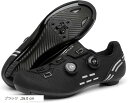 ロードシューズ ビンディング サイクル 靴 SPD SL LOOK 対応(ブラック, 26.0 cm)