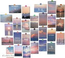 おしゃれで可愛い ポストカード 25枚セット はがきサイズ 北欧 韓国 海外 インテリア 雑貨 ミニポスター(beauty, 14.3cmx9.3cm)