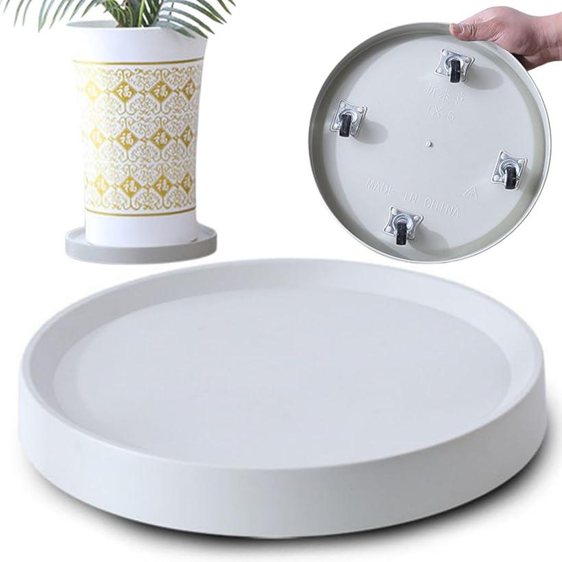 植木鉢台 キャスター 付き 植木鉢置き 観葉植物 ガーデニング 360°回転 21.5cm