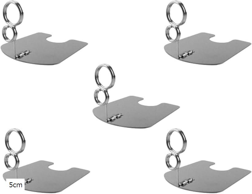 【楽天ランキング1位入賞】ポップスタンド リングスタンド プライスカード 5個セット シルバー 5cm (シルバー)