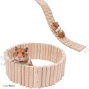 うさぎ おもちゃ チンチラ ステップ 爪研ぎ 階段 遊具 スロープ 小動物 ハシゴ 吊り橋 木製 アスレチック(ベージュ, 7.5x40cm)